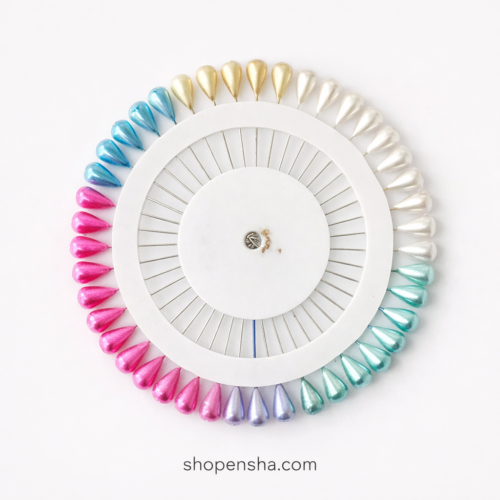 Teardrop Head Hijab Pins (Multicolor)