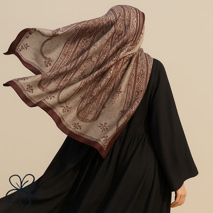 Vintage Maroon Paisley Wrap