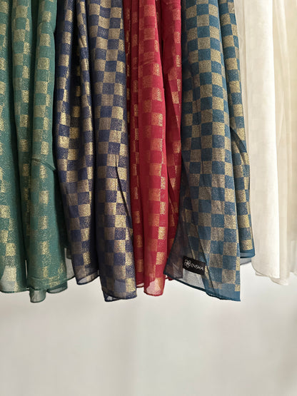 Gleam Chequered Hijab